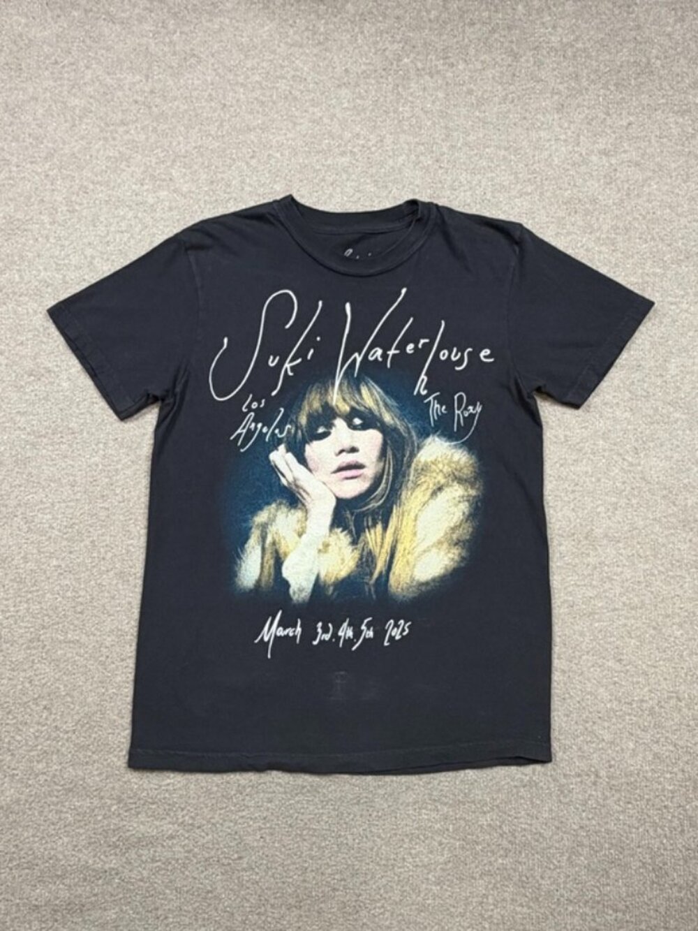 Suki Waterhouse T Shirt Womens Size S Black LA Tour 2025
